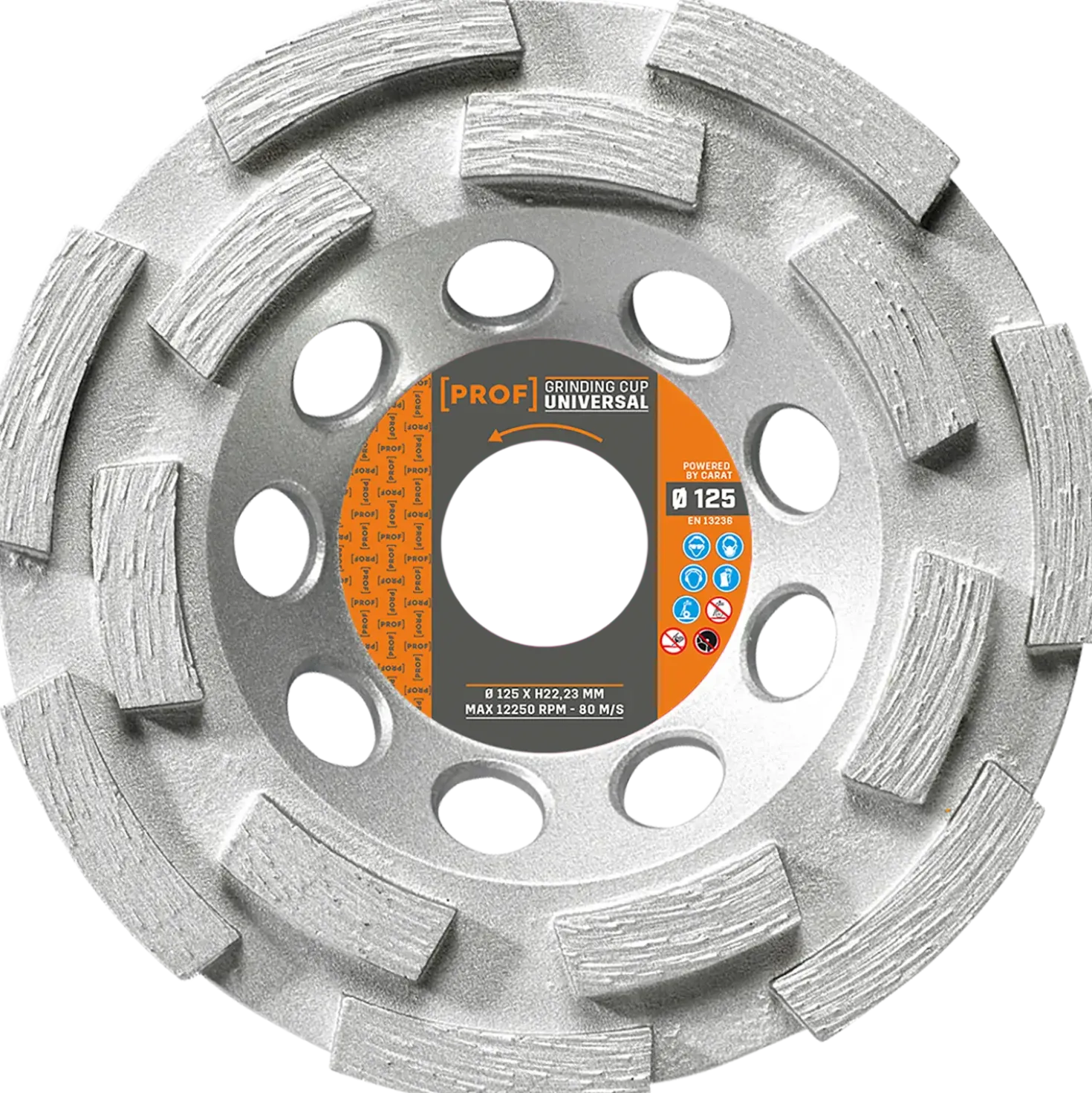 Prof diamantkopsten universal Ø125 mm