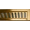 Purus Line Rib ramme og rist 800 mm messing