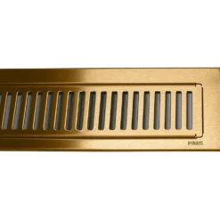 Purus Line Rib ramme og rist 800 mm messing