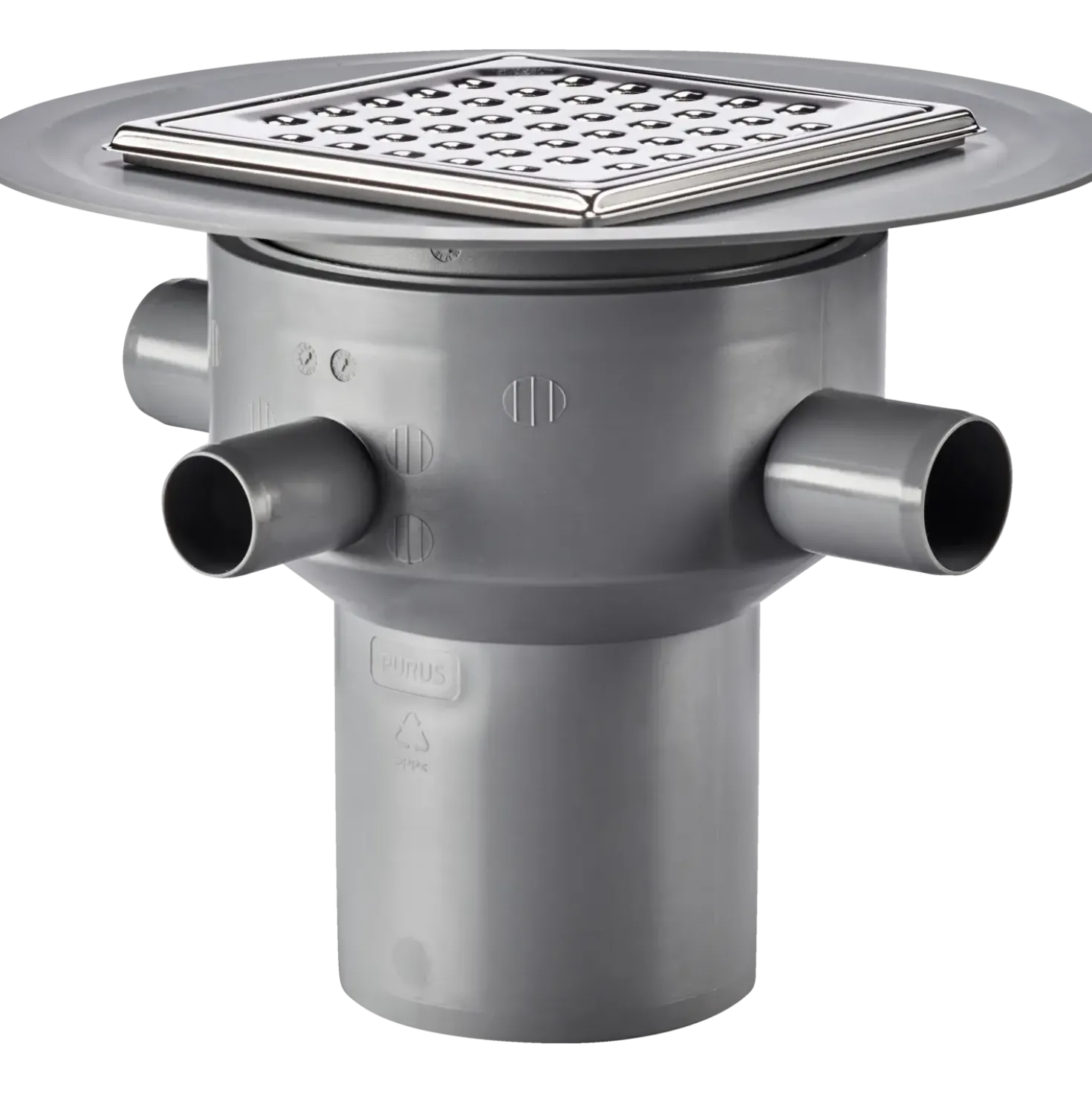 Purus multiflex afløbsrist Ø110 mm lodret