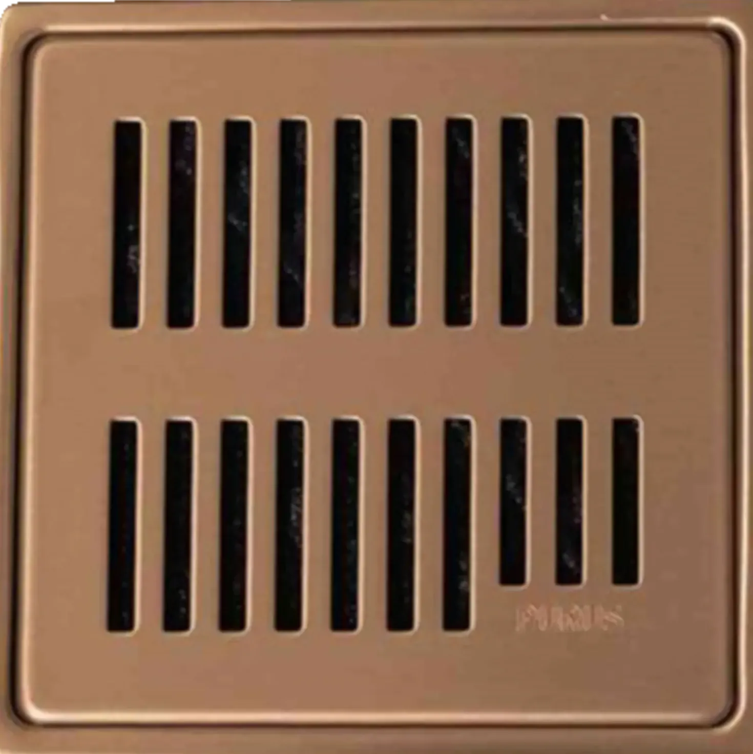 Purus ramme/rist 150X150 mm kobber