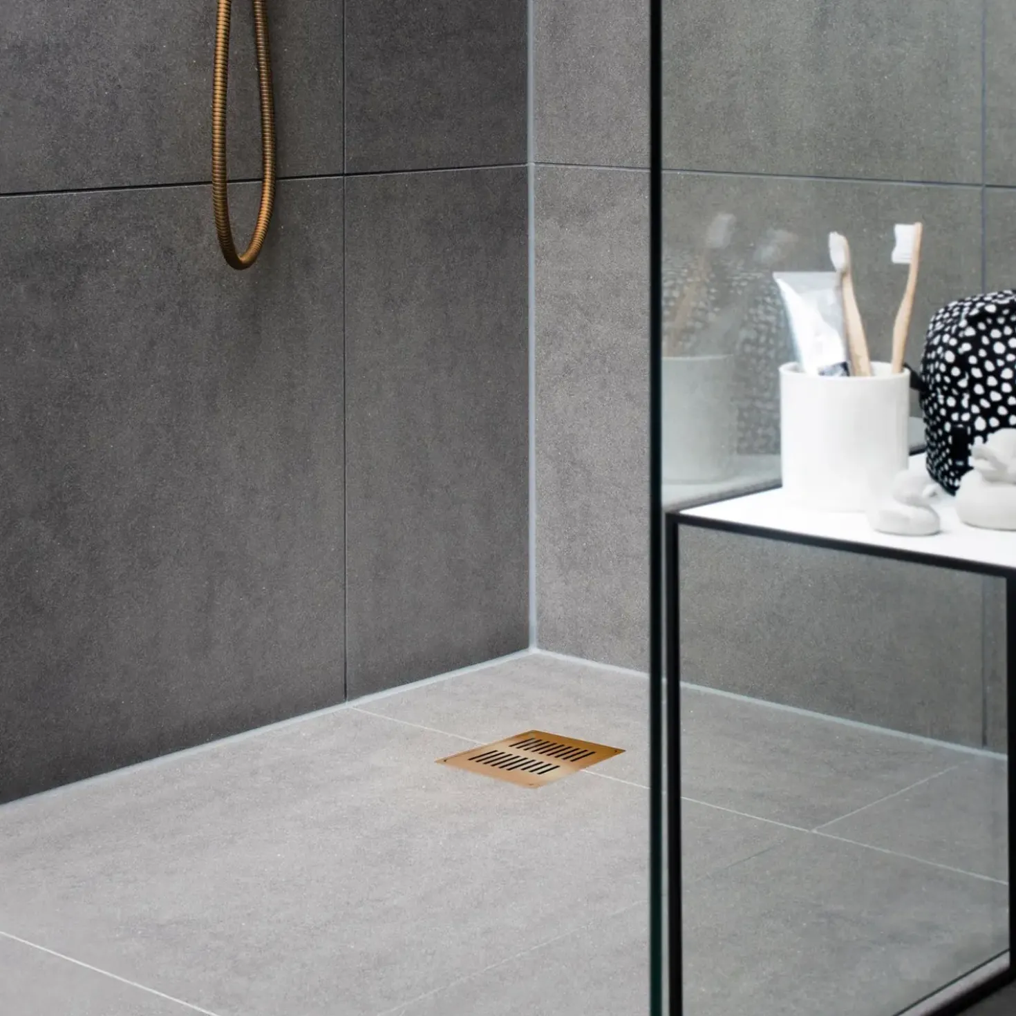 Purus ramme/rist 150X150 mm kobber
