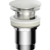 Push pop up 1 1/4" bundventil med overløb til håndvask Ø66 mm