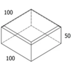 RBR Kopsten grå brud - 10x10x5 cm