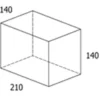 RBR Multikant brud koks - 14x21x14 cm