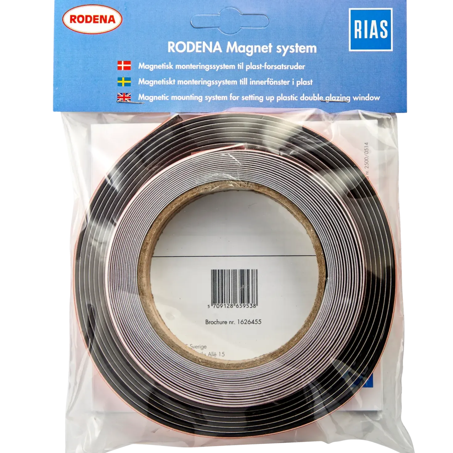 Rodena magnet/stål-liste 2m