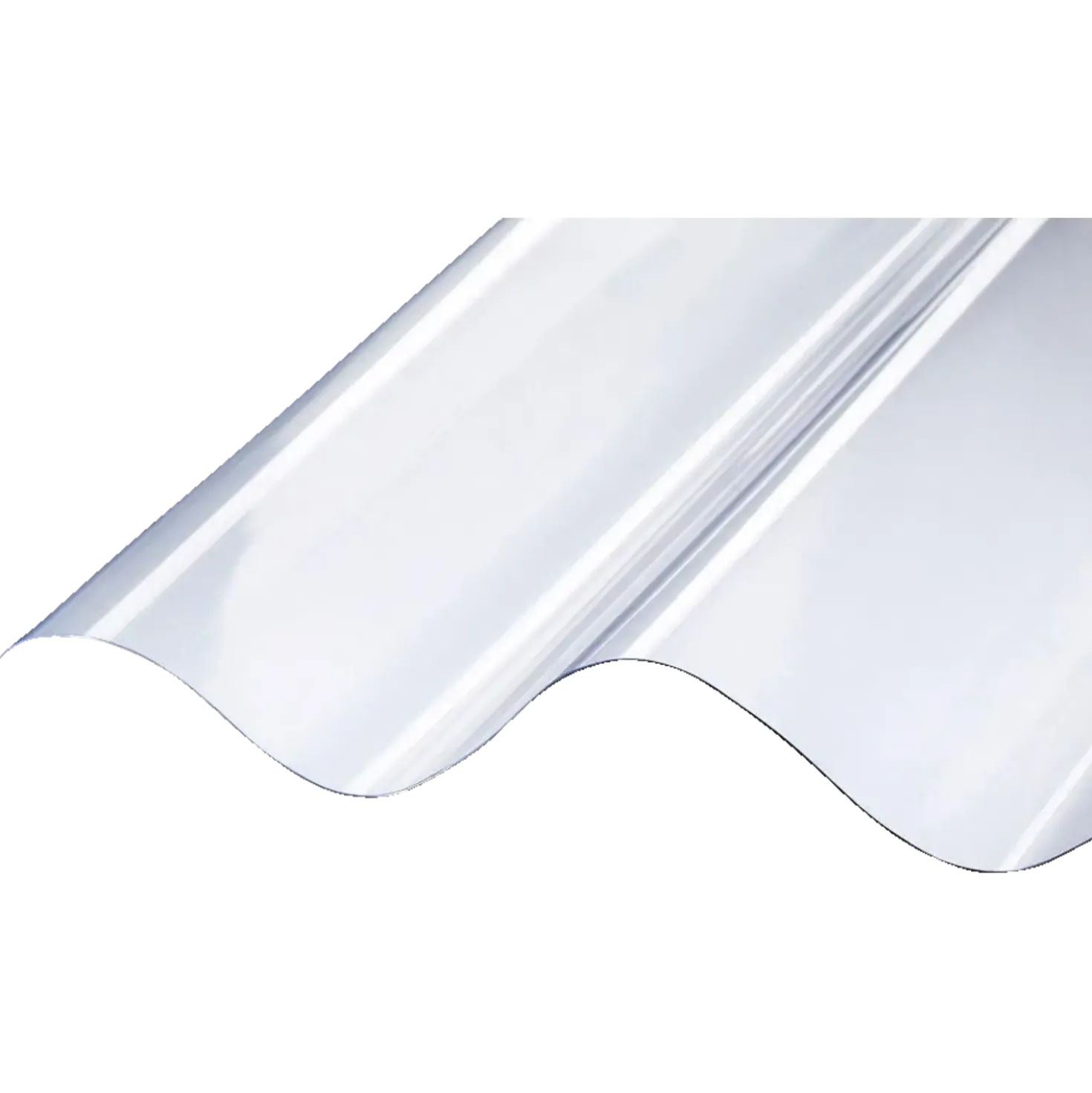Rodena PVC B5 klar ovenlysplade, 1000 x 1220 mm