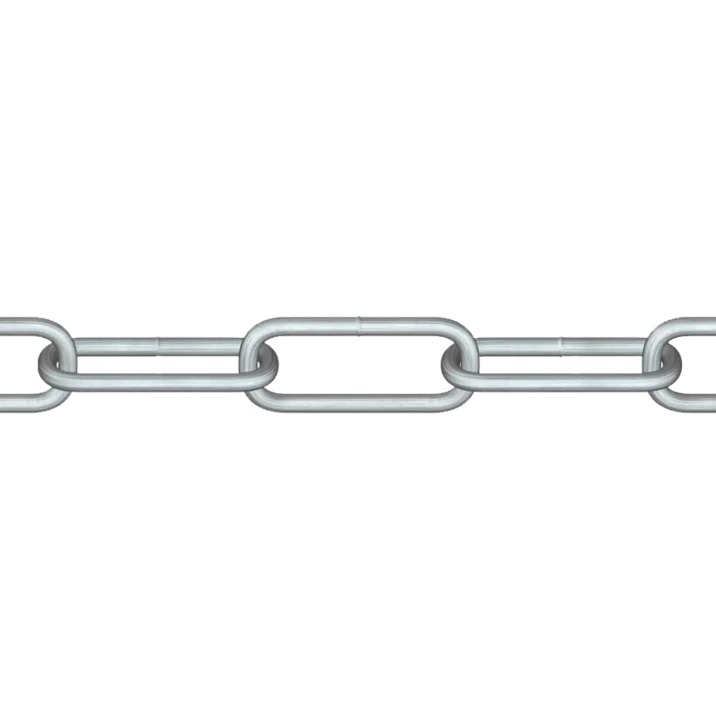 Roliba langleddet kæde varmforzinket 8 mm x 3 m