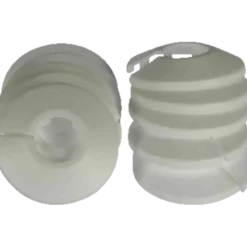 Roset 2-delt 3/8" 18 mm hvid