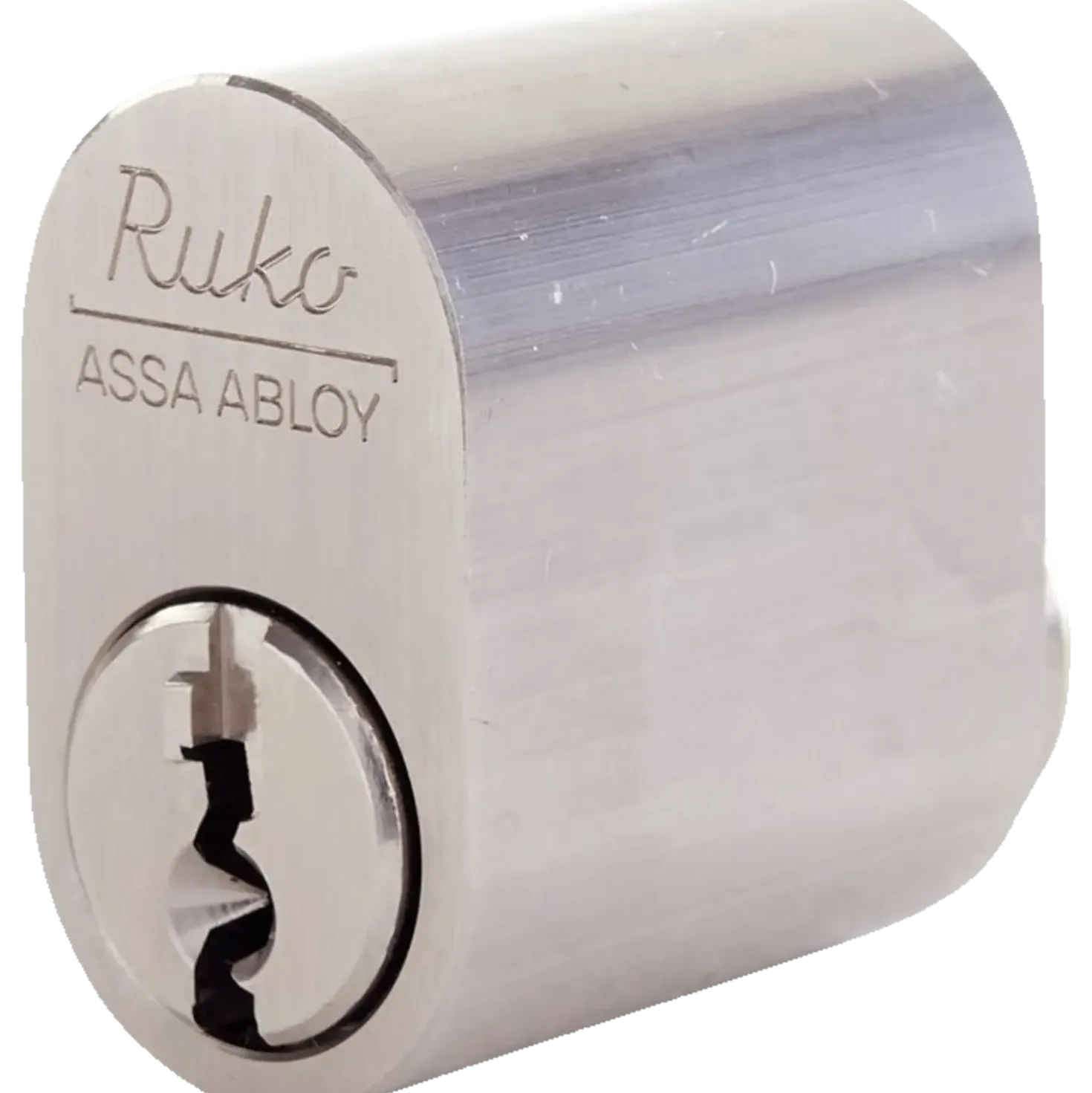 Ruko RB1660 oval cylindersæt 2 stk rustfrit look