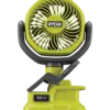 Ryobi RCF18-0 18V ONE+ ventilator m/klemme solo