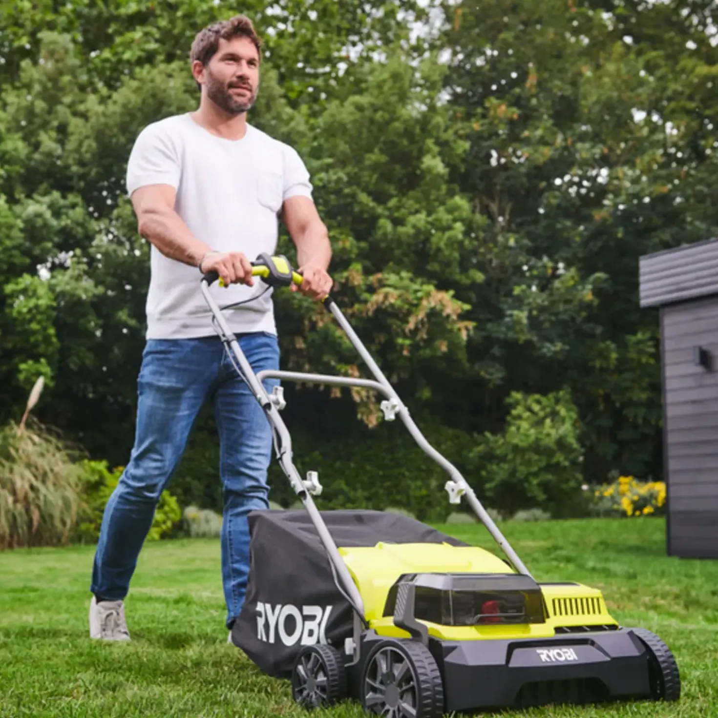 Ryobi RY18SFX35A-0 akku vertikalskærer 18V ONE+ solo