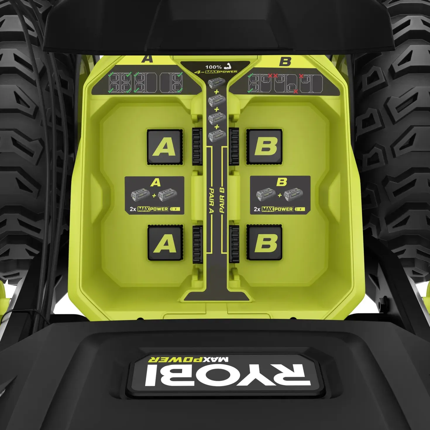 Ryobi RY36STX61A-260F 61 cm sneslynge 2x6.0 Ah batteri 36V MAX POWER