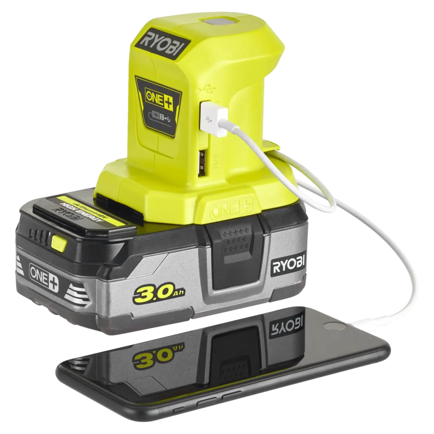 Ryobi USB-adapter 18V ONE+ solo