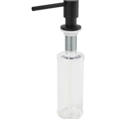 Sæbedispenser til køkkenvask mat sort