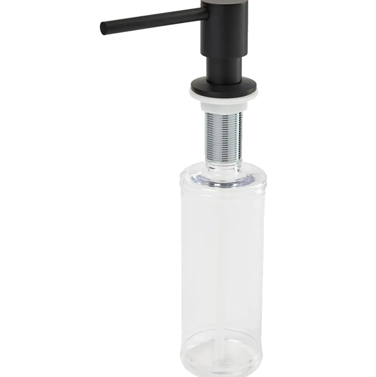 Sæbedispenser til køkkenvask mat sort