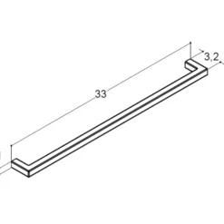 Scanbad Base bøjlegreb 33 cm sort