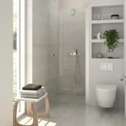 Scanbad brusedør A - klart glas 200 x 99 cm