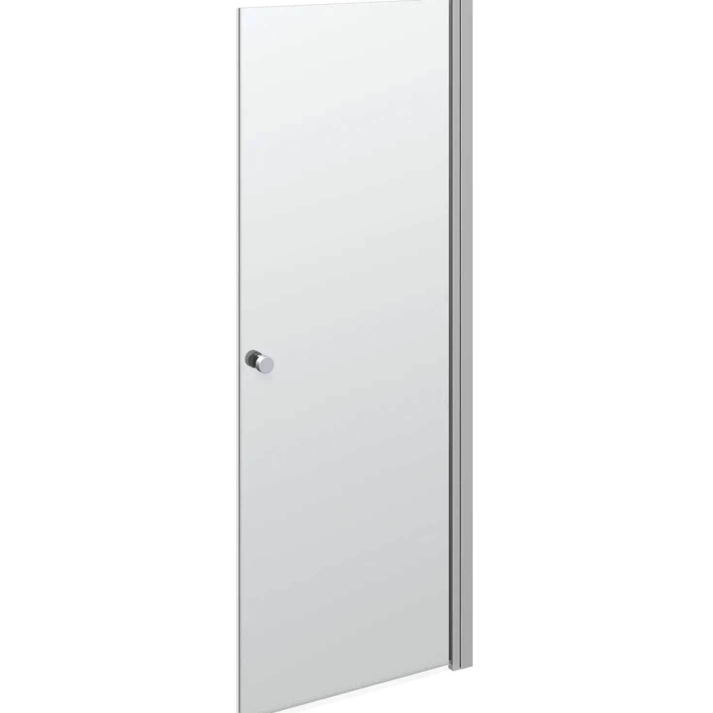 Scanbad brusedør A - klart glas 200 x 80 cm