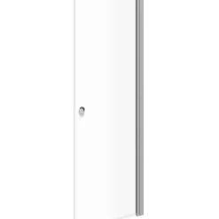 Scanbad brusedør E - halvrund klart glas, model 80