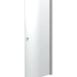 Scanbad brusedør E - halvrund klart glas, model 90