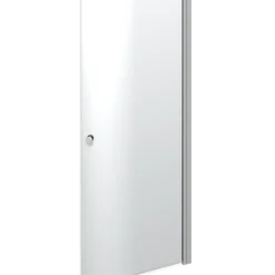 Scanbad brusedør E - halvrund klart glas, model 100