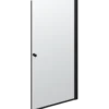 Scanbad brusedør 99x200 cm mat sort
