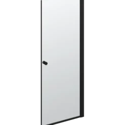 Scanbad brusedør 79x200 cm mat sort