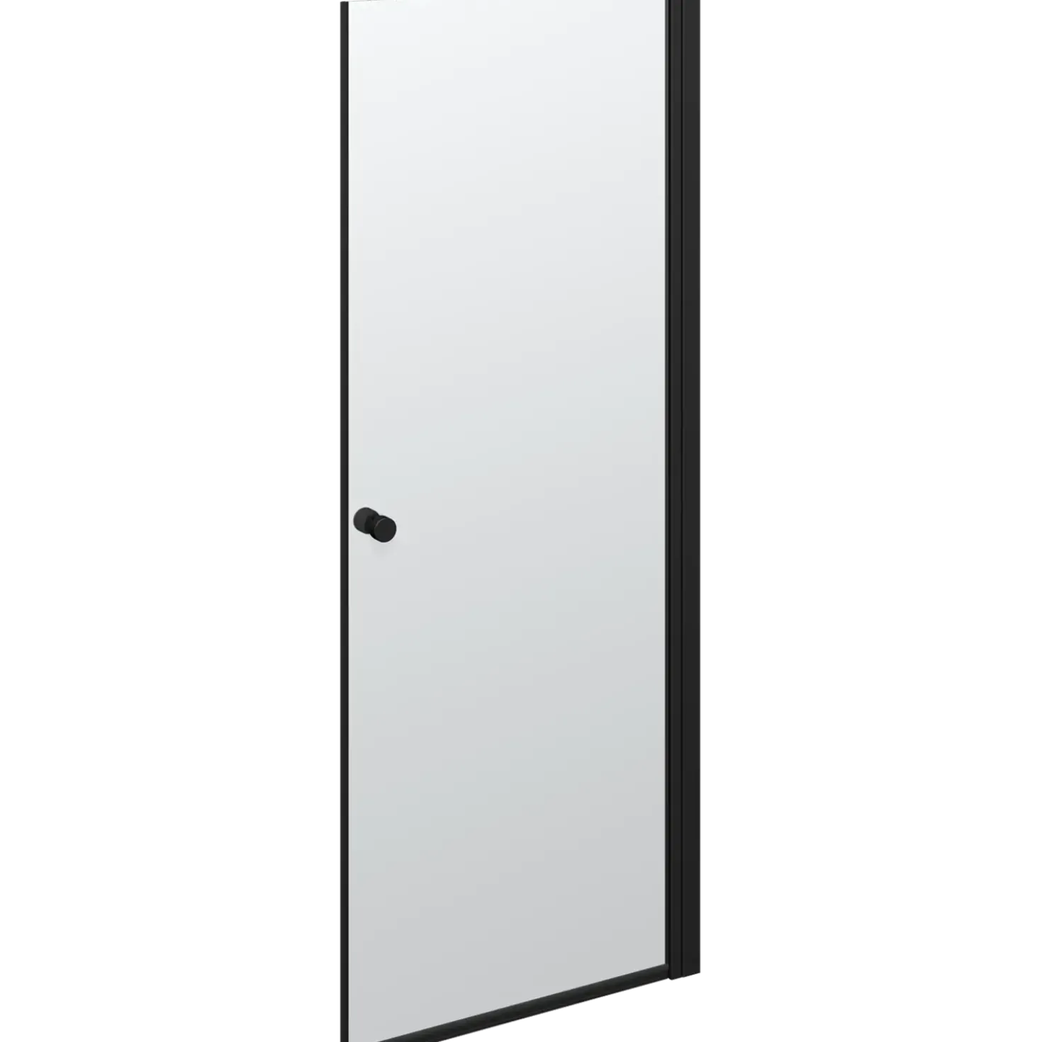 Scanbad brusedør 79x200 cm mat sort