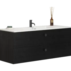Scanbad Delta vaskeskab m/Micca vask 120 cm sort eg