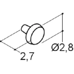 Scanbad Dot knopgreb Ø36 mm messing