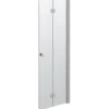 Scanbad foldedør 180 grader satin/klart glas 200x70 cm