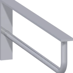 Scanbad konsol 420x150x30 cm krom