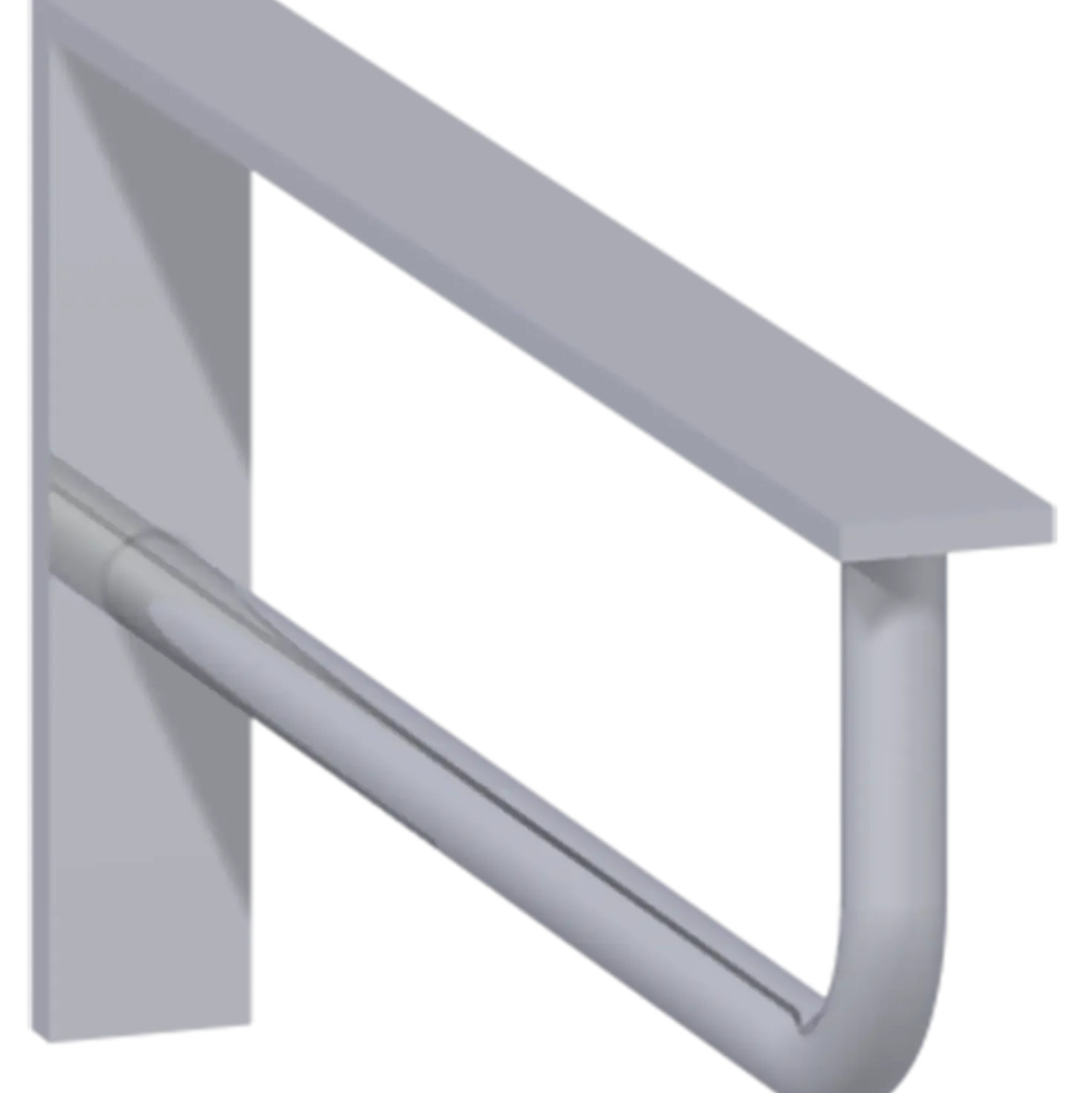 Scanbad konsol 330x150x30 cm krom