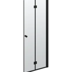 Scanbad Match foldbar brusedør 79x200 cm mat sort