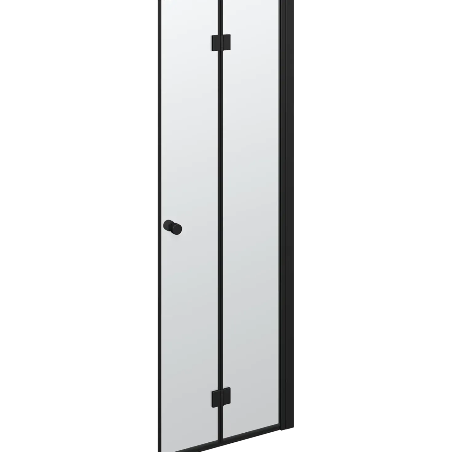 Scanbad Match foldbar brusedør 69x200 cm mat sort