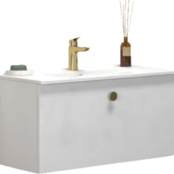 Scanbad Multo+ vaskeskab m/Amber mini vask 81 cm hvid
