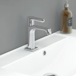 Scanbad overløbsroset t/porcelænsvask 3x3x1,5cm krom