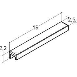 Scanbad Step bøjlegreb 19 cm inox