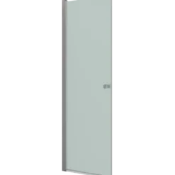 Scanbad svingdør A 79x200cm børstet satin/isglas