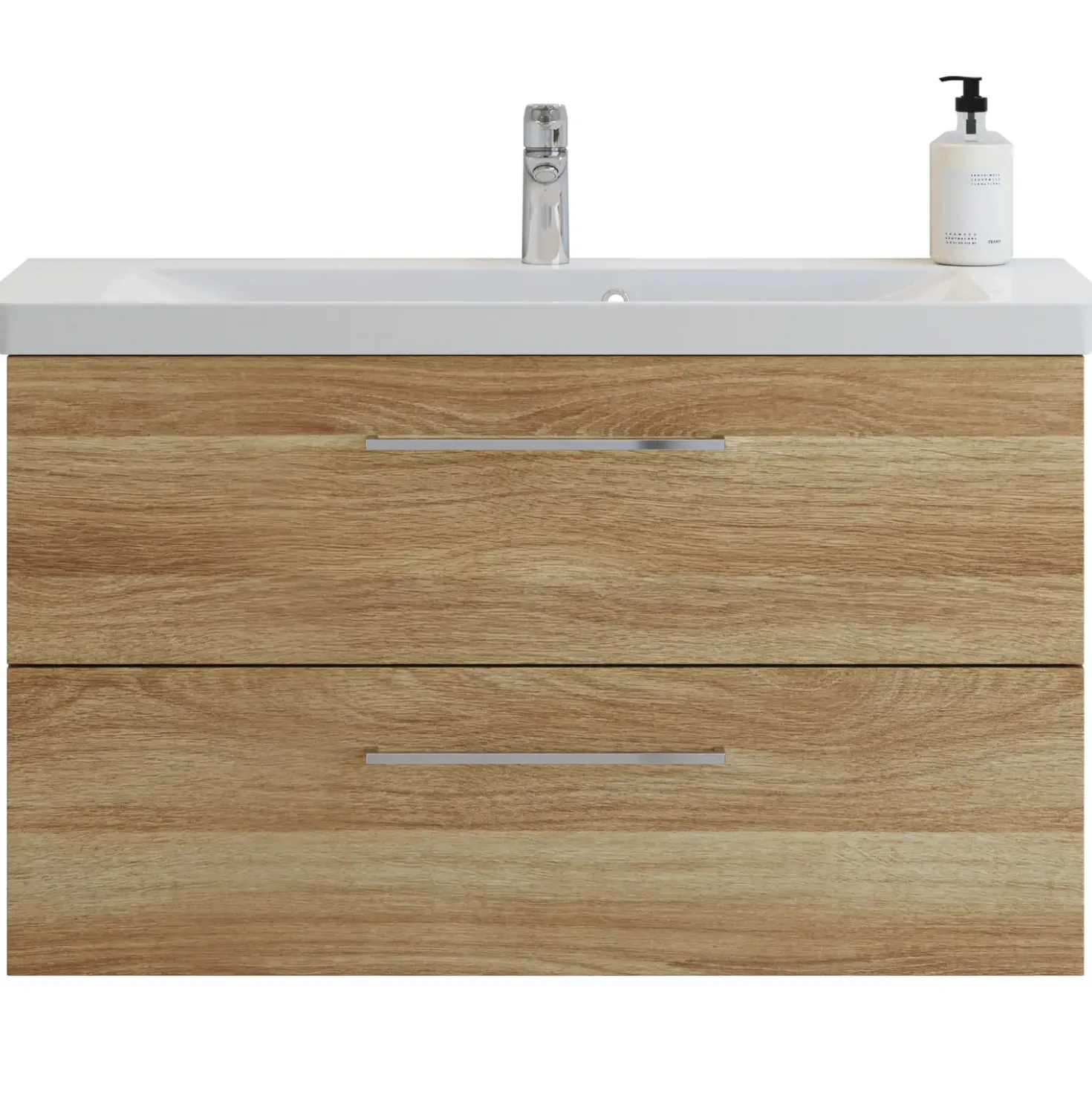 Scanbad vaskeskab m/marbelle vask 100cm varm eg