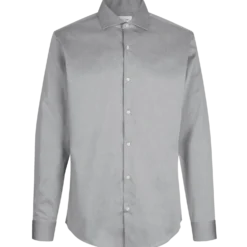 Seven seas Fine twill modern skjorte silver grey str. M