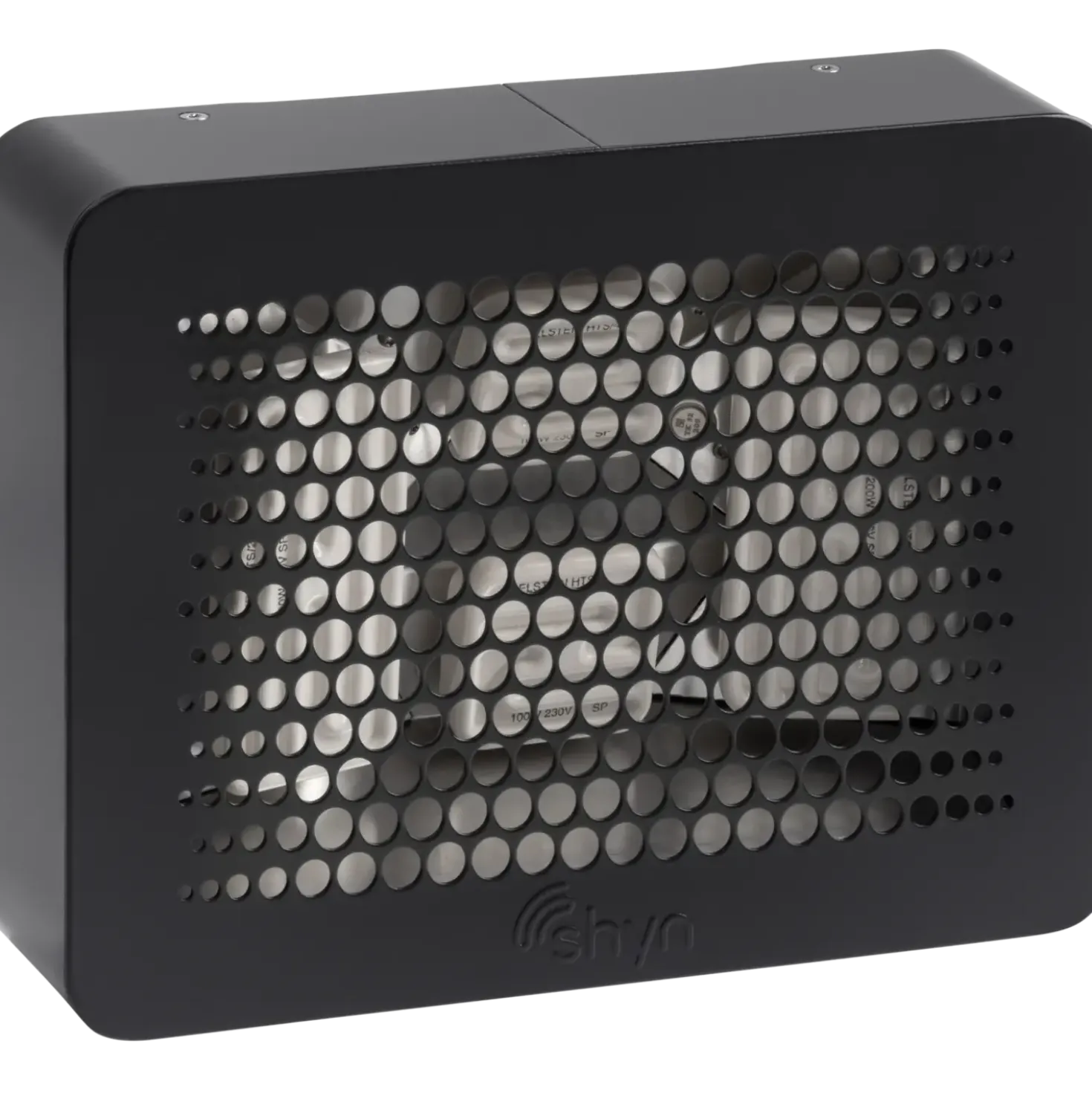 Shyn infrarød radiator 600W m/gennemføring inkl. 4m ledning sort
