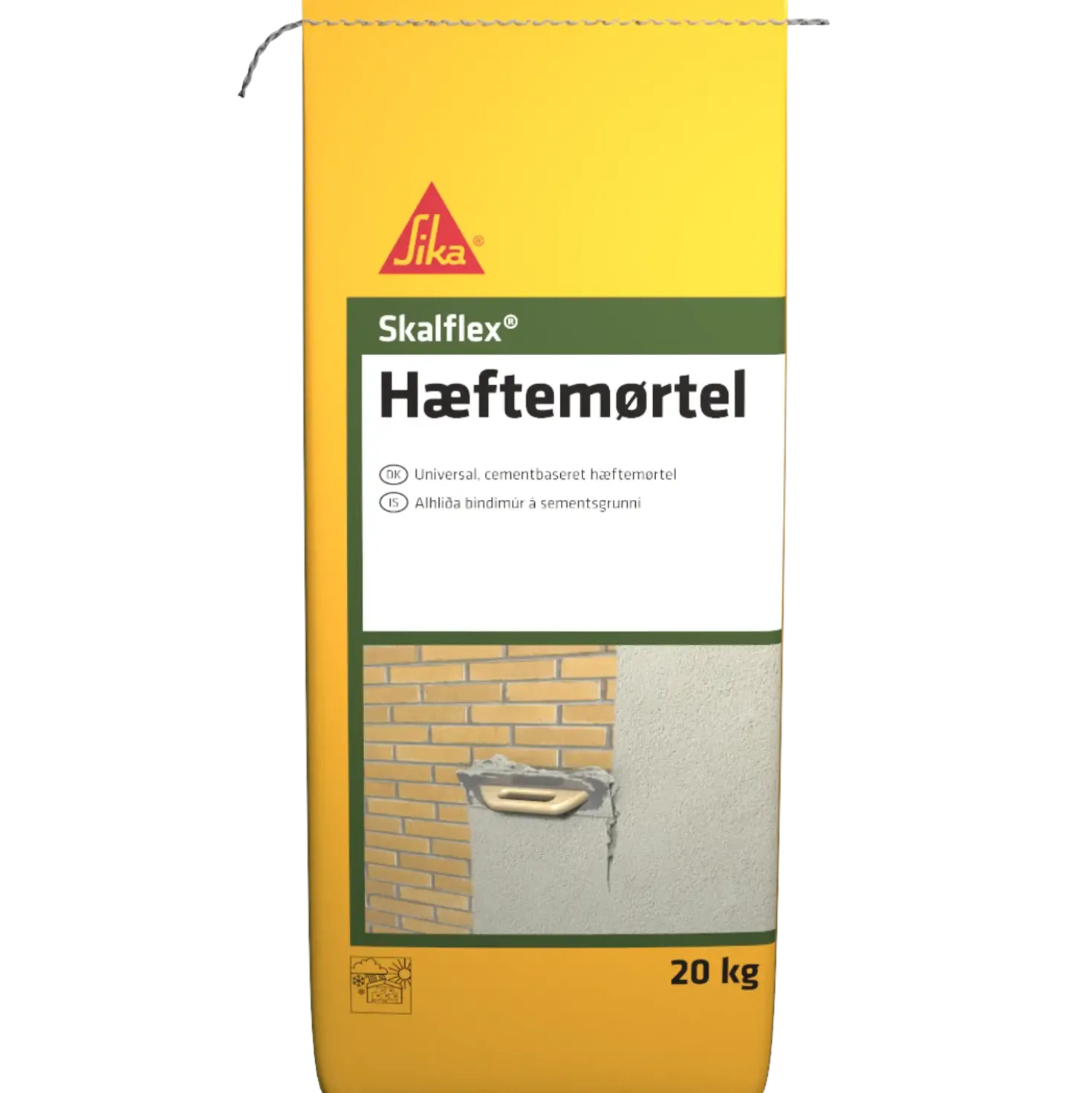 Skalflex hæftemørtel/tyndpuds grå 20 kg