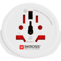 Skross Verden til Europa Rejseadapter