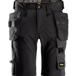 Snickers 6175 Allroundwork shorts 4-vejs stretch m/hylsterlommer sort str. 46