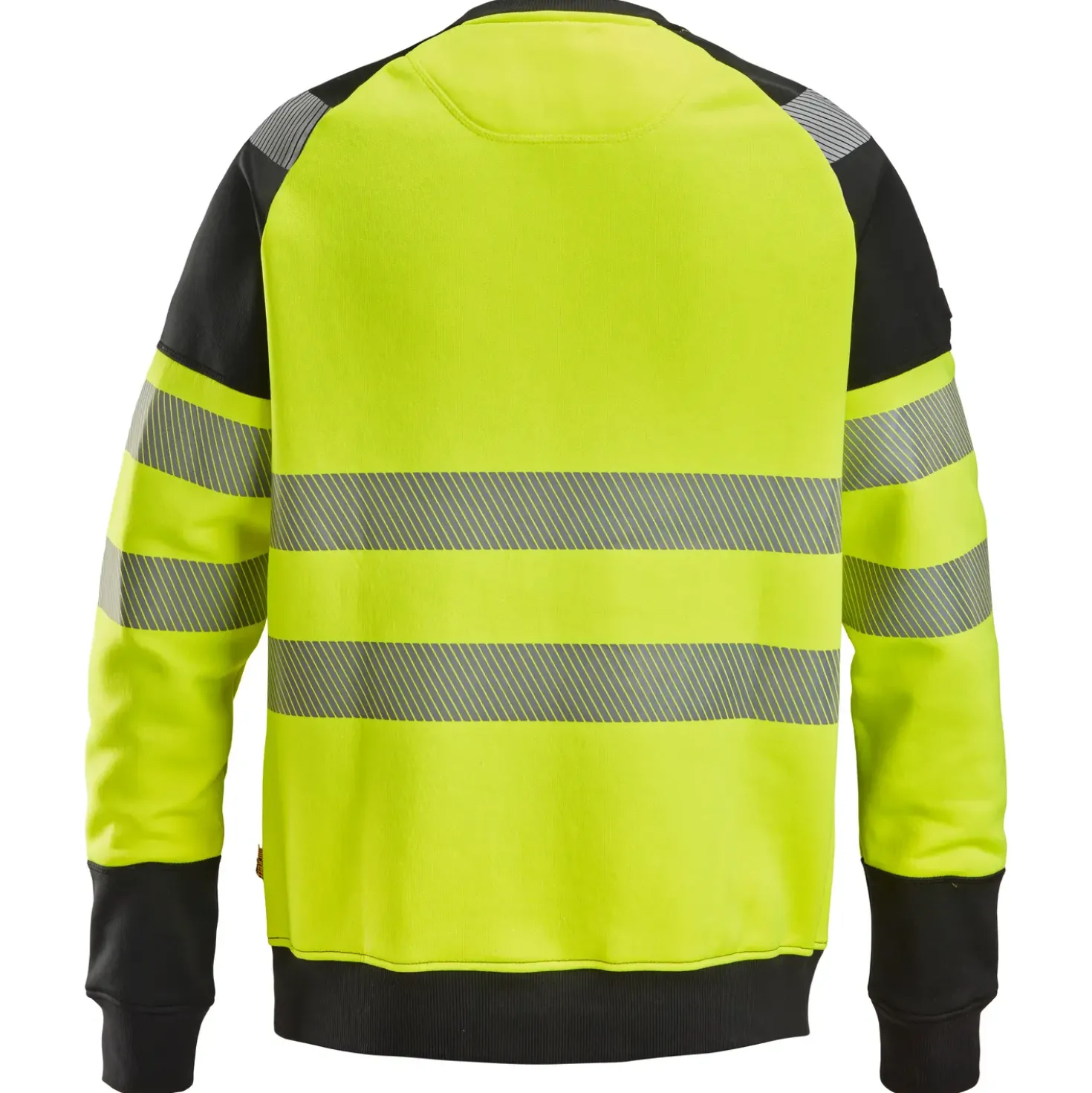 Snickers 2831 sweatshirt Hi-Vis gul/sort str. L