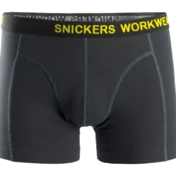 Snickers Workwear boxershorts 2-pak sort/koksgrå str. M