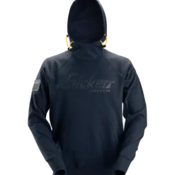 Snickers Workwear hættetrøje logo navy str. S