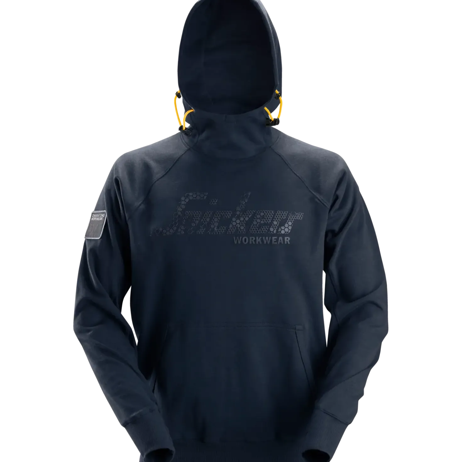 Snickers Workwear hættetrøje logo navy str. S